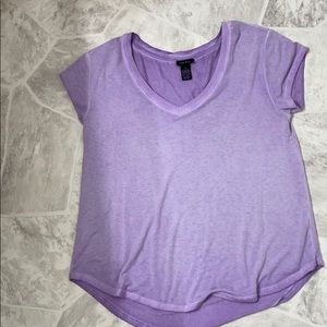 Women’s Purple V-neck Tee